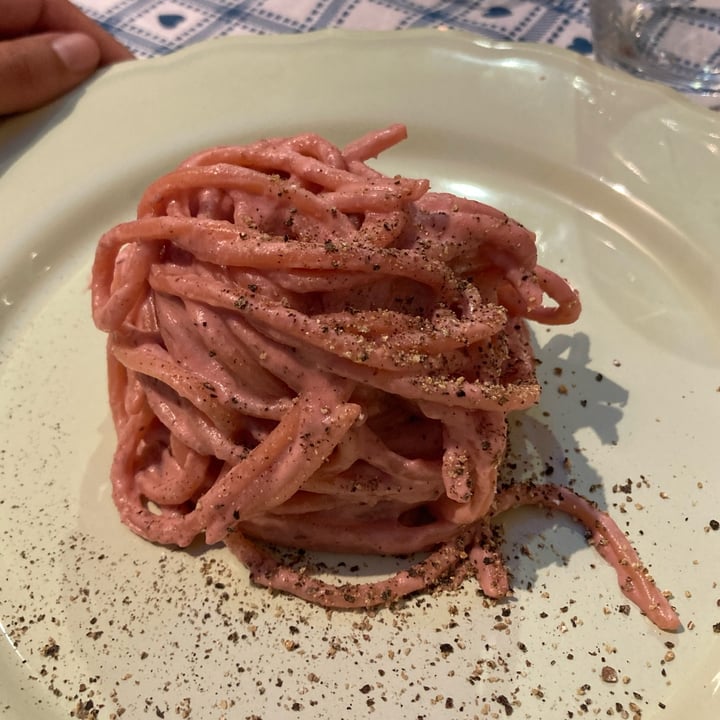 review photo of Raparossa di Galiano Madia Spaghetto raparossa cacio e pepe shared by @diletta on 31 Jul 2022 - review