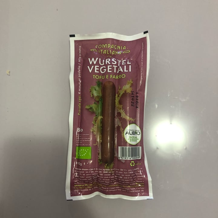review photo of Compagnia Italiana Würstel vegetali tofu e farro shared by @francyveg86 on 04 Sep 2022 - review