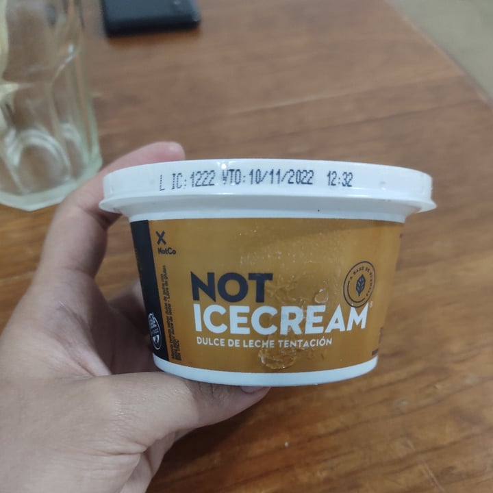 photo of NotCo Not Ice Cream Dulce De Leche Tentación shared by @melisabdn on  17 Nov 2022 - review