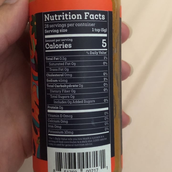 photo of Siete Family Foods Habanero Hot Sauce shared by @savetheplantss on  18 Jul 2022 - review