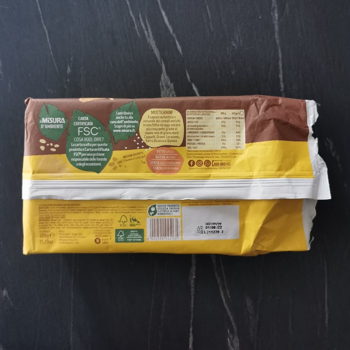 review photo of Misura Fette Biscottate ai Cereali Antichi - Multigrain shared by @alicefelice on 02 Nov 2022 - review