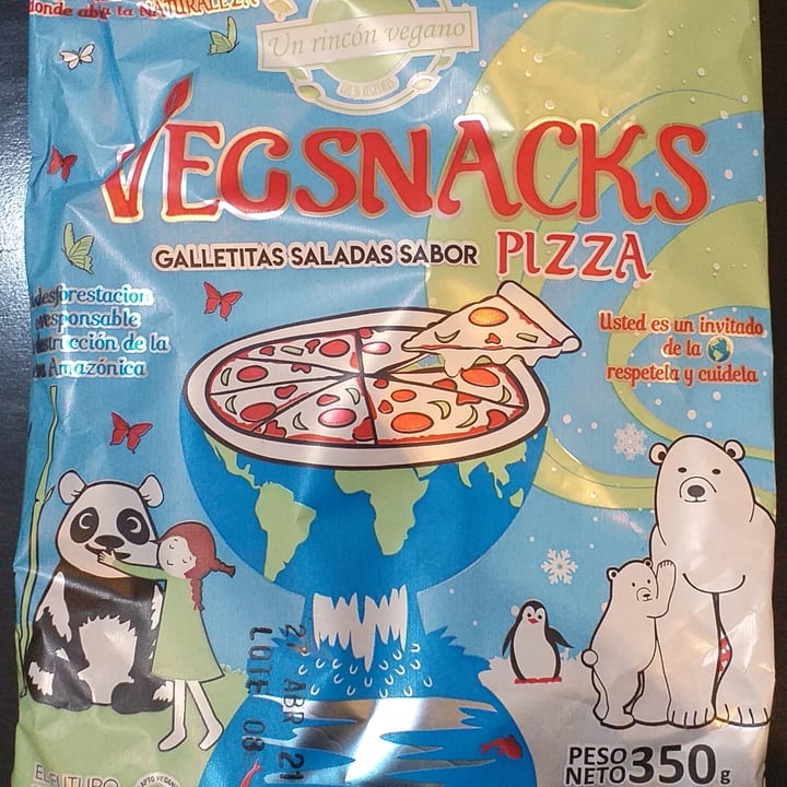photo of Un Rincón Vegano Vegsnacks Galletas Saladas sabor Pizza shared by @melinamelinacc on  16 Jul 2020 - review