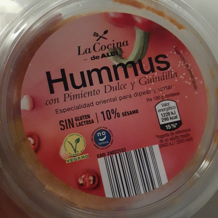 review photo of La Cocina de Aldi Hummus con pimiento dulce y guindilla shared by @nicoleroostee on 09 Sep 2021 - review