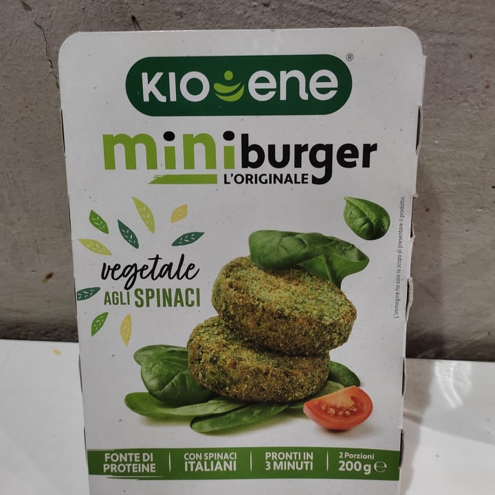 photo of Kioene mini burger agli spinaci shared by @pitutryveg on  23 Aug 2022 - review