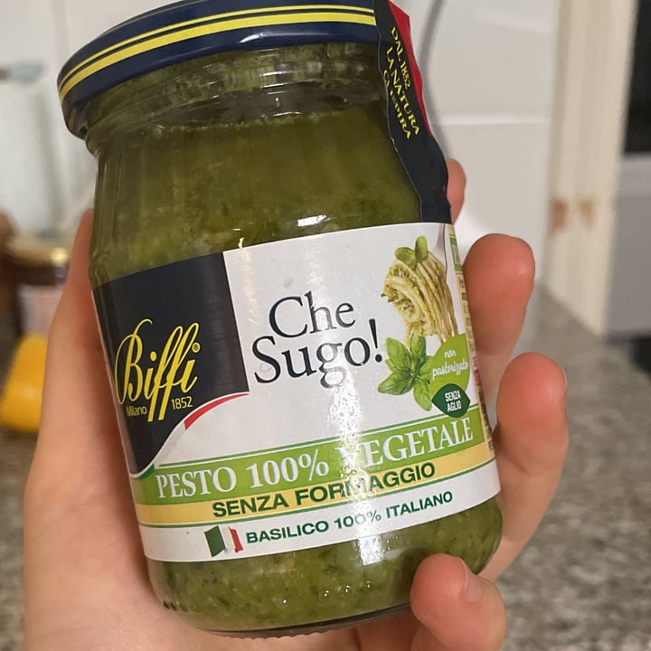 photo of Biffi Che Sugo! Pesto 100% Vegetale Senza Formaggio Jar shared by @lindads on  01 Apr 2022 - review