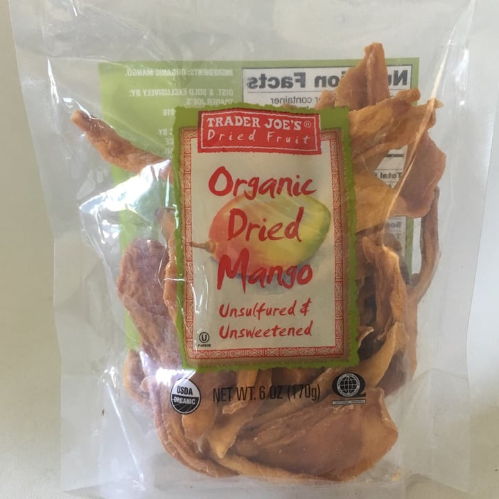 photo of Trader Joe's Organic dried mango shared by @groundturmeric on  23 Sep 2021 - review