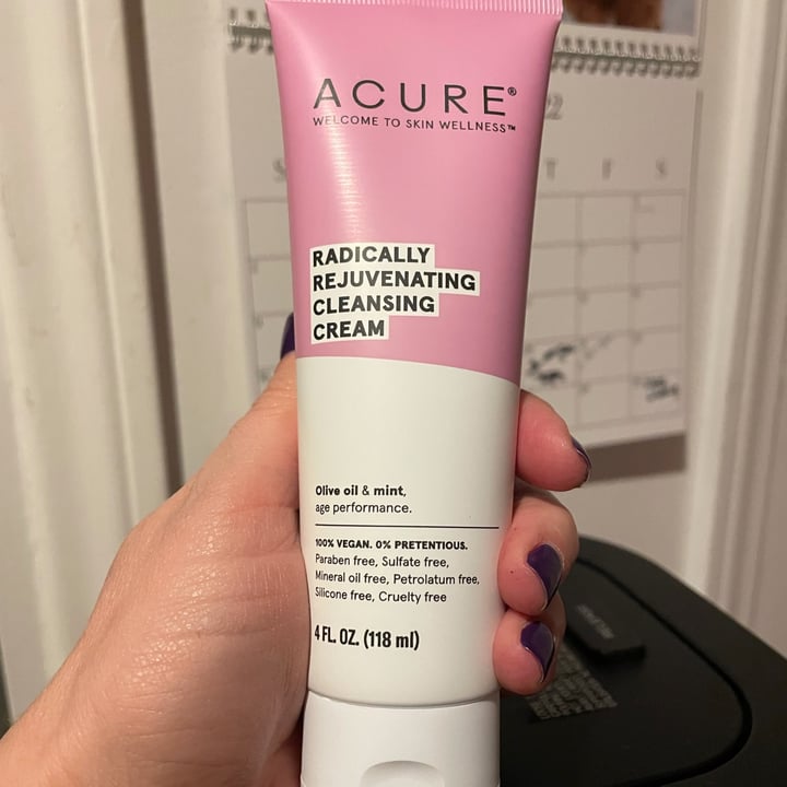 photo of Acure Radically Rejuvenating Cleansing Cream shared by @newkidontheblock on  19 Jan 2022 - review