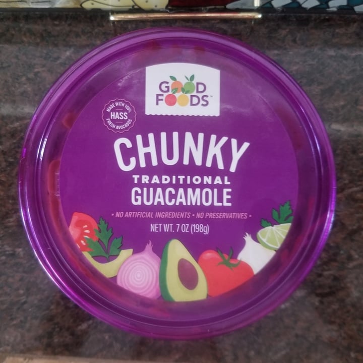 review photo of Good Foods Chunky Traditional Guacamole shared by @veganfoodie01 on 26 Jul 2020 - review