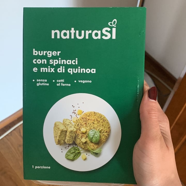 photo of Natura Sì burger con spinaci e mix di quinoa shared by @susannatuttapanna5 on  25 May 2022 - review