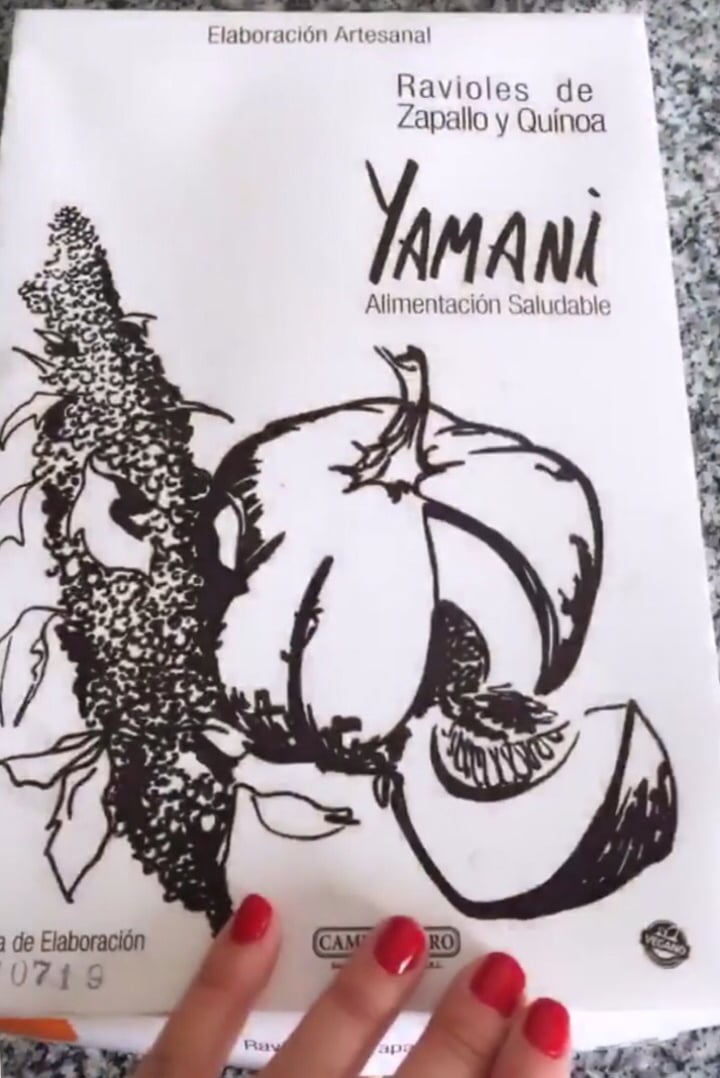photo of Yamani Alimentos Ravioles de Zapallo y Quinoa shared by @sofilois20 on  31 Jul 2019 - review