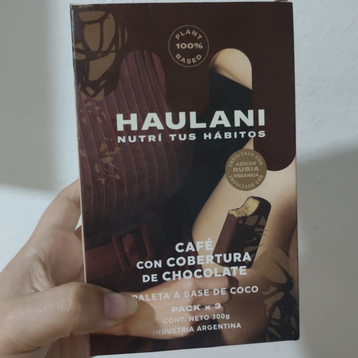 photo of Haulani Paleta De Cafe Con Cobertura De Chocolate shared by @midiariovegan on  02 Jul 2021 - review
