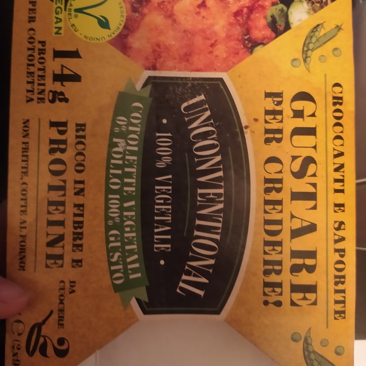 review photo of Unconventional Cotolette Vegetali 0% Pollo 100% Gusto shared by @cameragios on 12 Dec 2022 - review