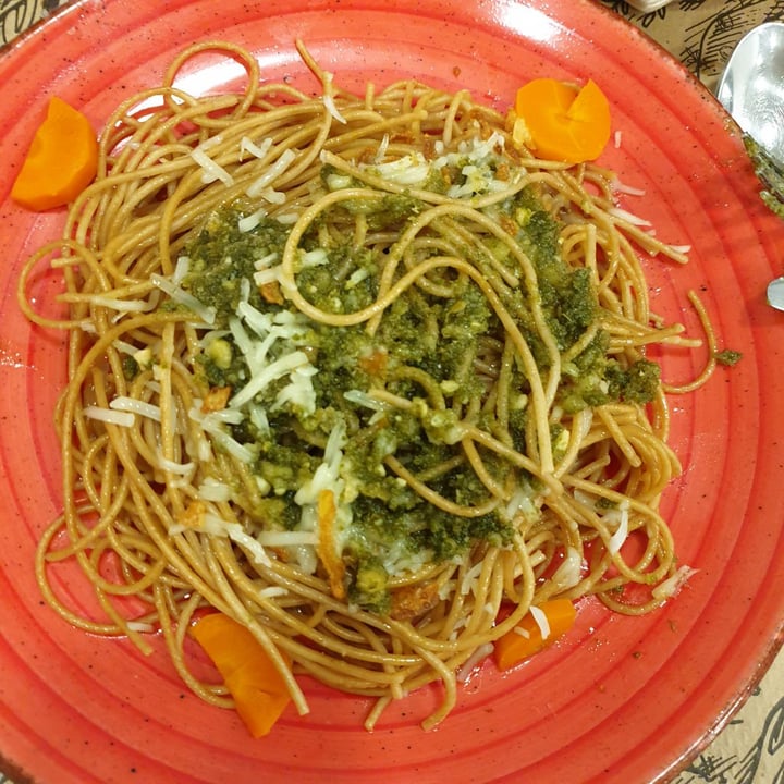 photo of Vegetariano TEFF Pasta Con Pesto Vegano shared by @elianavegan on  11 Mar 2020 - review