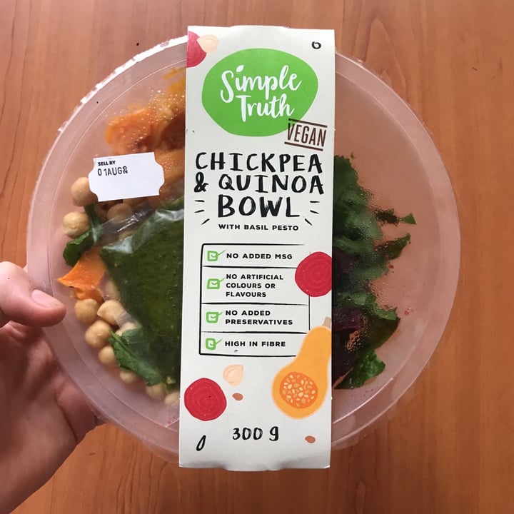 photo of Simple Truth Chickpea and quinoa bowl shared by @rose9 on  29 Jul 2020 - review