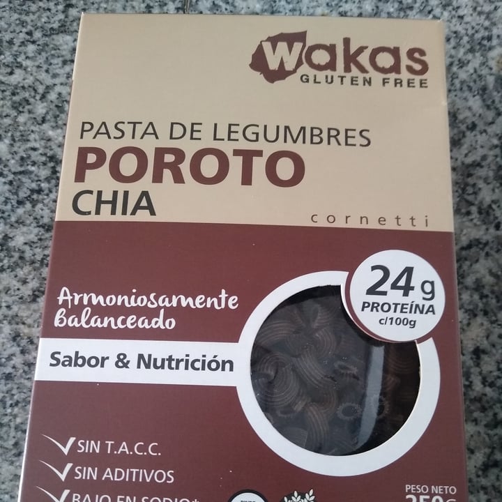photo of Wakas Pasta de Legumbres Poroto y Chia shared by @maracarolina on  08 Jan 2021 - review