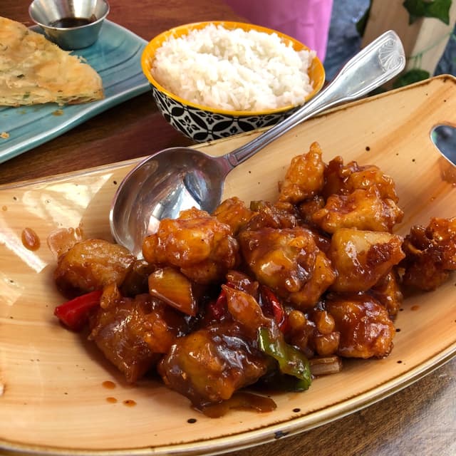 菜肴“Kung Pao Tofu”的照片