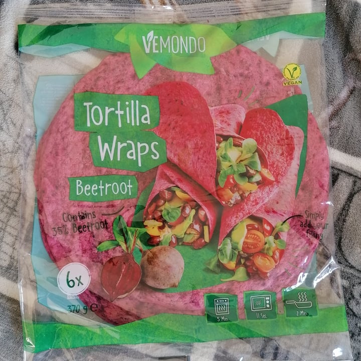 photo of Vemondo Tortilla wraps beetroot shared by @elisvern on  19 Mar 2022 - review