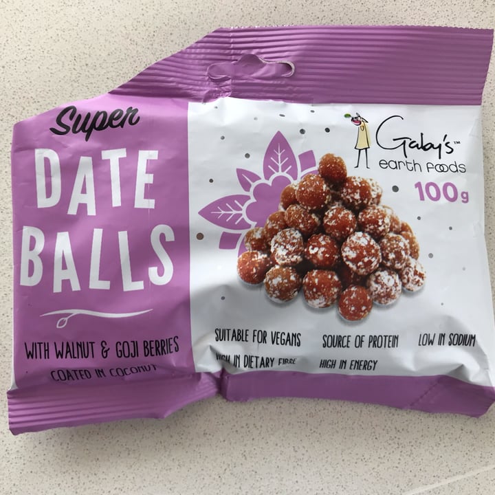 photo of Gaby’s Earth Foods Date Balls with Walnut and Goji Berries shared by @harmlessimpact on  17 Dec 2021 - review