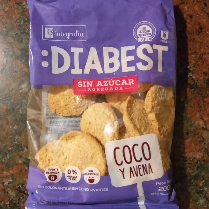 photo of Diabest Galletas de Coco y Avena shared by @veganoconsciente on  02 Jun 2022 - review