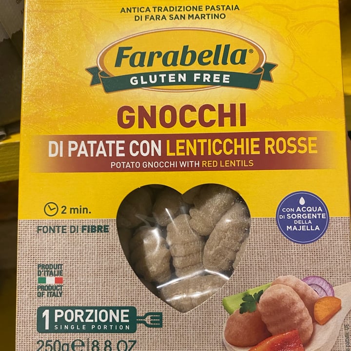 review photo of Farabella Glutenfree gnocchi di patate con lenticchie rosse shared by @vanessameglioli on 18 Sep 2022 - review