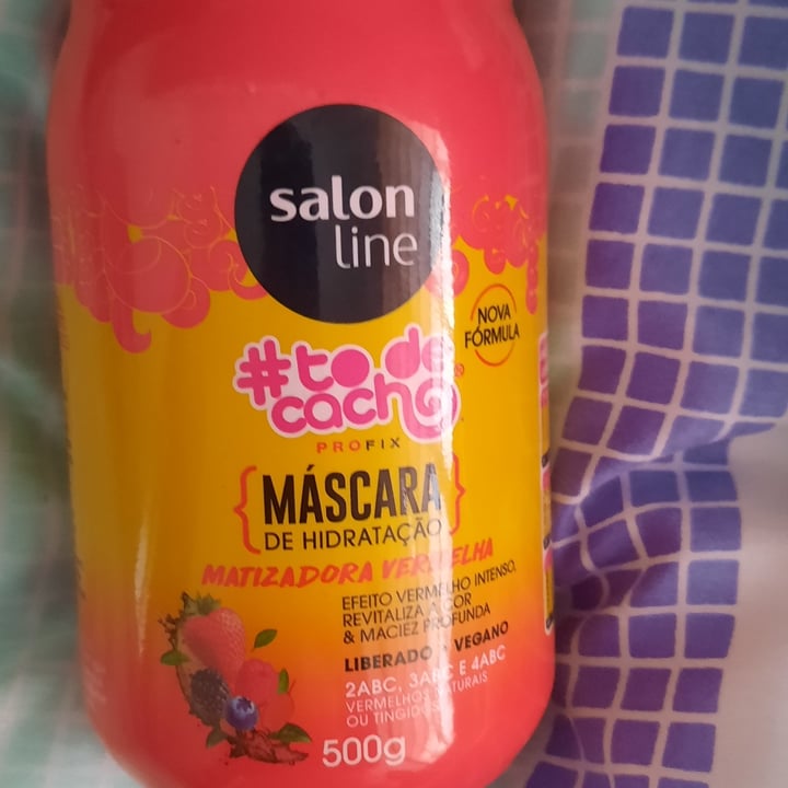 photo of Salon line Máscara De Hidratação Matizadora Vermelha shared by @valentinelins on  15 Oct 2022 - review