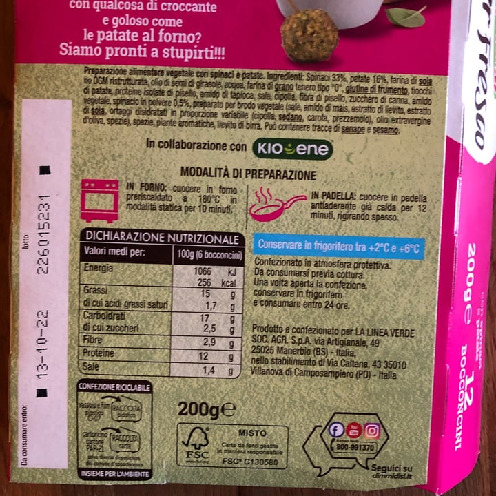 review photo of Dimmidisi Bocconcini Con Spinaci E Patate shared by @emmeerreti on 23 Sep 2022 - review