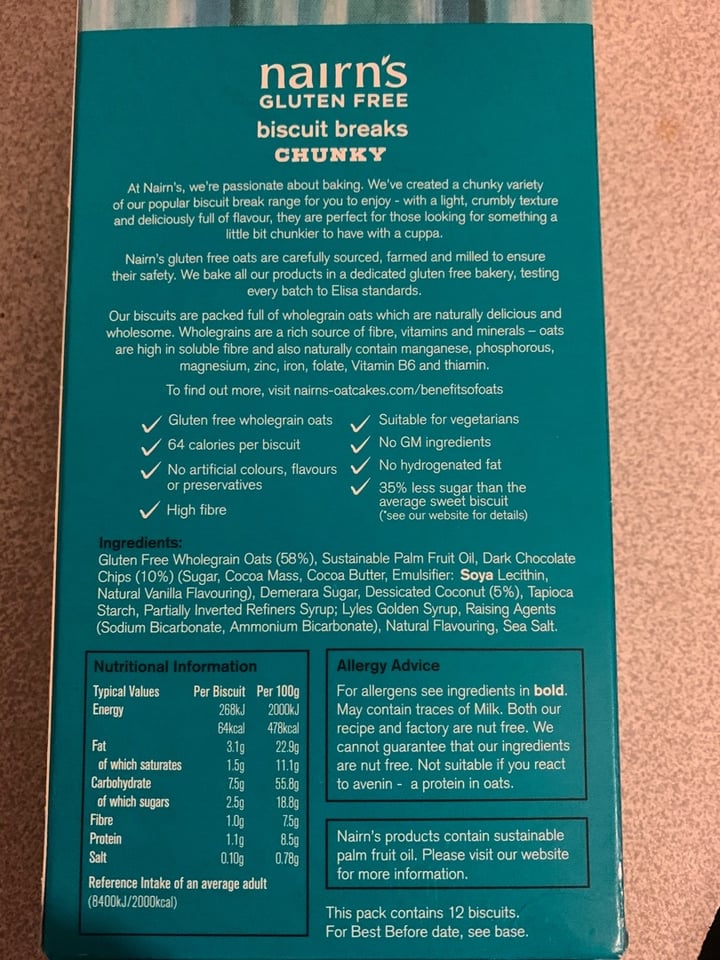 photo of Nairn's Biscuits shared by @mithra on  19 Mar 2020 - review