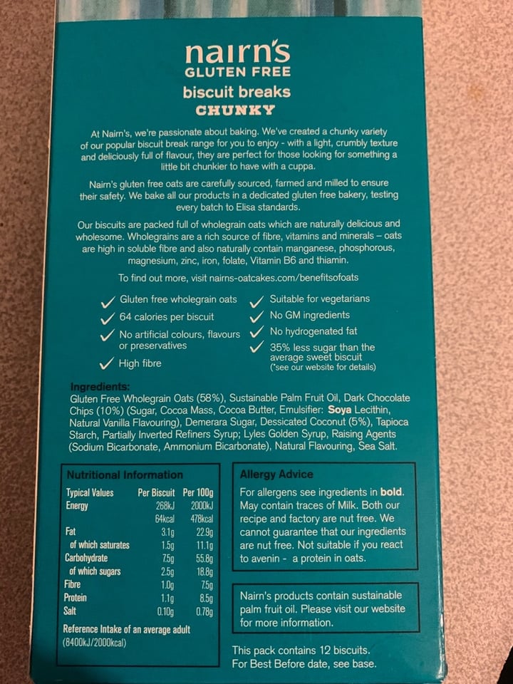 review photo of Nairn's Biscuits shared by @mithra on 19 Mar 2020 - review