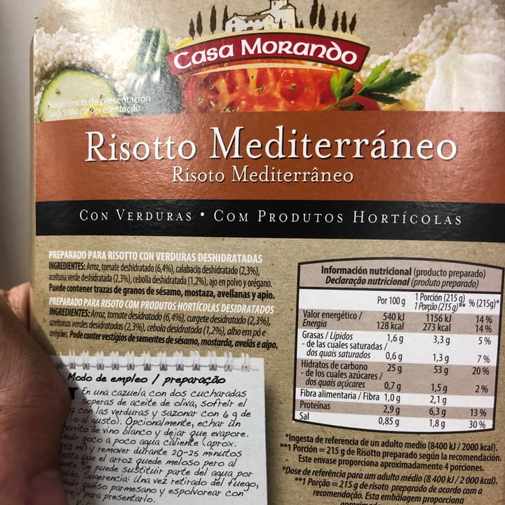 photo of Casa Morando Risotto Mediterraneo shared by @neil on  16 Feb 2021 - review