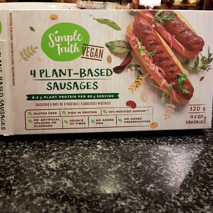 photo of Simple Truth 4 Plant-Based Sausages shared by @wamuwi on  03 Aug 2021 - review