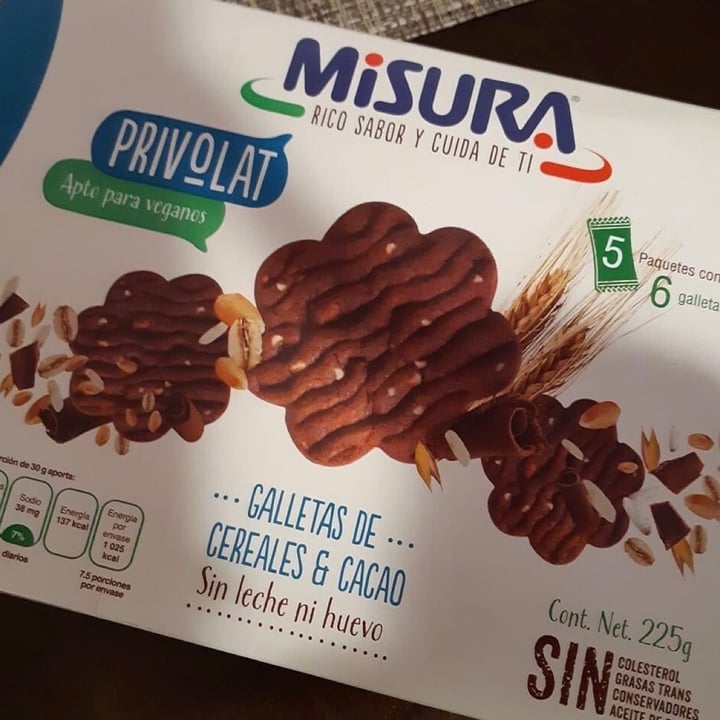 photo of Misura Galletas de Cereales y cacao - Privolat shared by @emmaxlun on  02 Oct 2020 - review