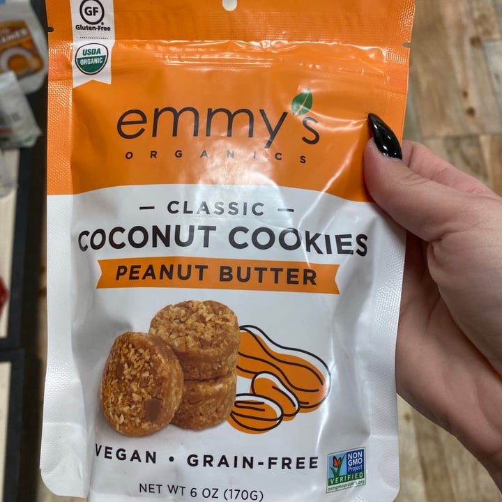 photo of emmy's organics Coconut Cookies Peanut Butter shared by @grahamcrackerv on  19 Mar 2021 - review