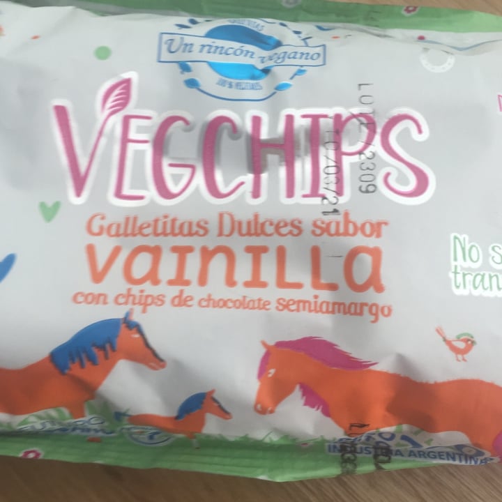 photo of Un Rincón Vegano Vegchips Galletitas Dulce sabor Vainilla shared by @thalia95 on  08 Jan 2021 - review
