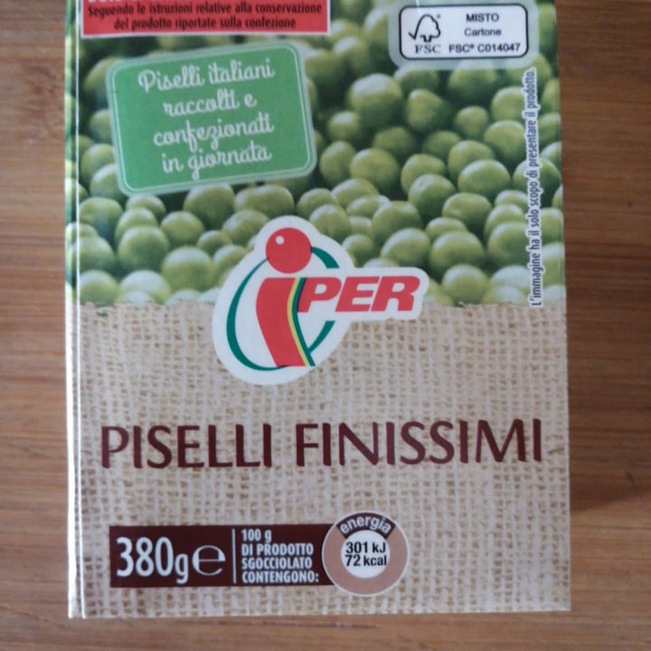 photo of Iper Piselli finissimi shared by @elbeagle84 on  30 Jun 2022 - review