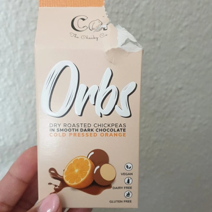 review photo of Orbs Dry Roasted Chickpeas In Smooth Dark Chocolate Cold Pressed Orange shared by @martinte on 16 Sep 2021 - review