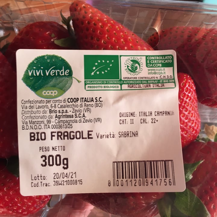 review photo of Vivi Verde Coop Fragole bio shared by @nicolettaguastini on 21 Apr 2021 - review