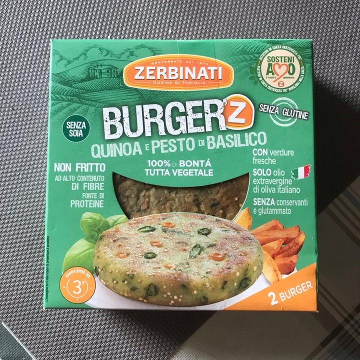 photo of Zerbinati Burger Quinoa E Pesto Di Basilico shared by @nietzscheravegetaria on  13 Jul 2021 - review