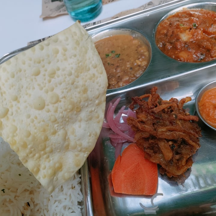 photo of Tulsi Vegan Restaurant Vegan Thali shared by @annamasana on  09 Sep 2021 - review