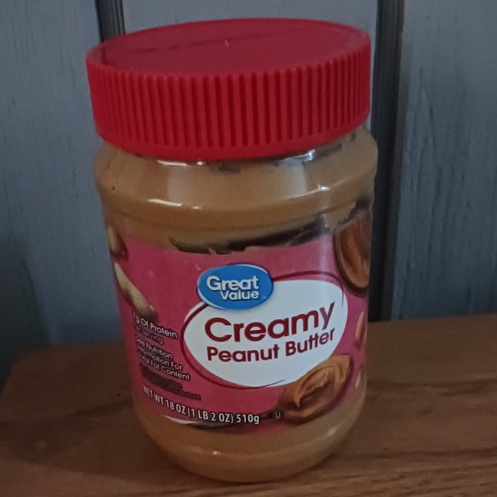 photo of Great Value  Creamy Peanut Butter shared by @heartartichokehearts on  10 Nov 2022 - review