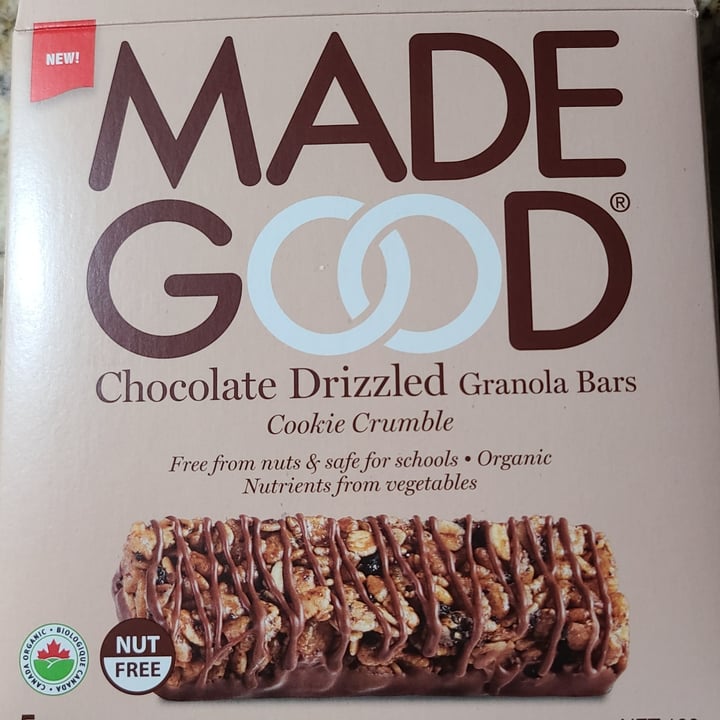 photo of Made Good Chocolate drizzled Granola Bars shared by @hawk76 on  13 Jun 2021 - review