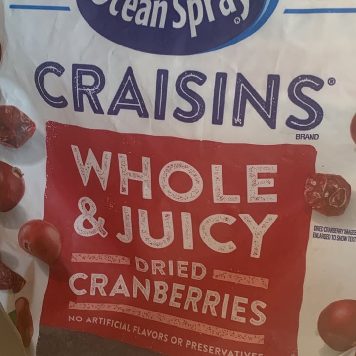 photo of Ocean Spray Craisins whole dried cranberries shared by @fractor on  02 Oct 2021 - review