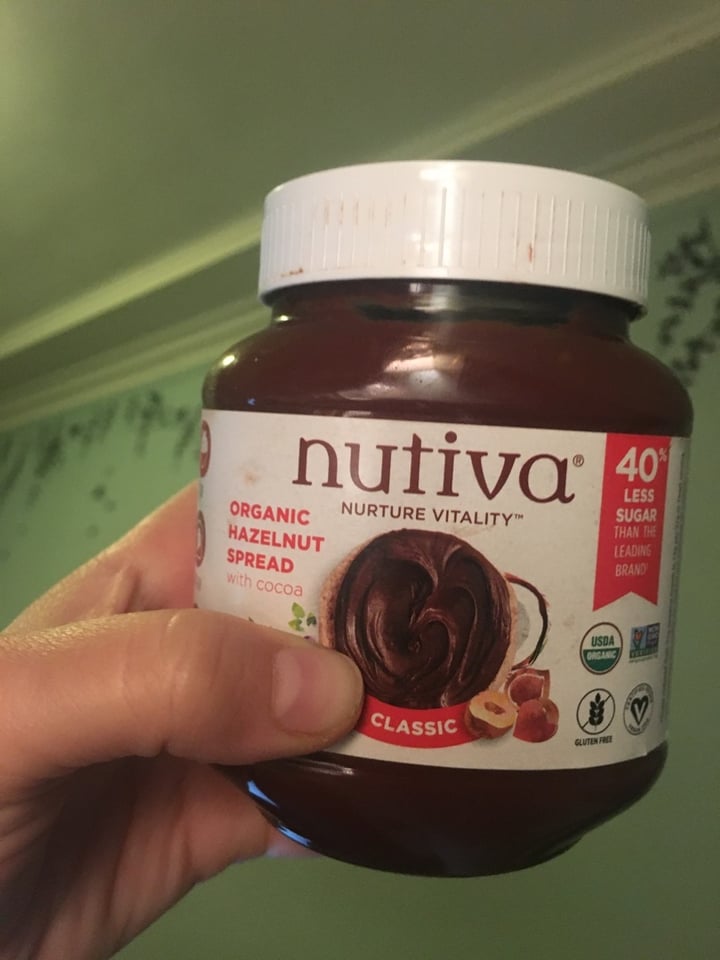 photo of Nutiva Classic Organic Hazelnut Spread shared by @veganlefay on  26 Mar 2020 - review