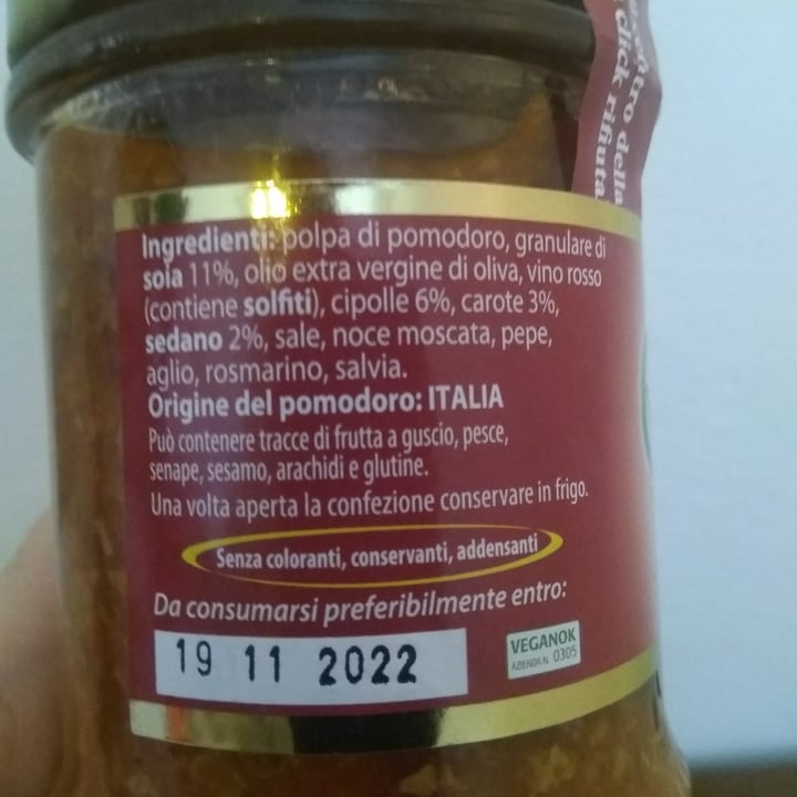 photo of Vegansi Ragù Di Soia shared by @mpiacentino on  11 Apr 2021 - review