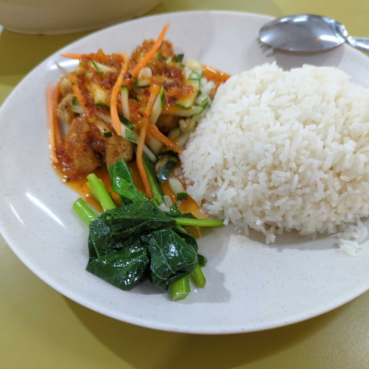 photo of Shu Vegetarian Stall Thai Style Chicken Rice shared by @shawneofthedead on  23 Feb 2022 - review