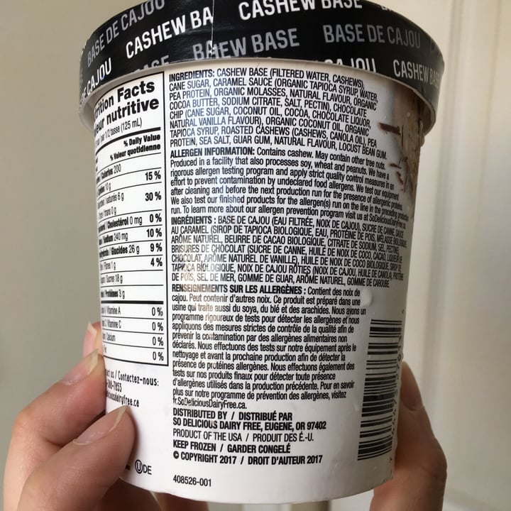 review photo of So Delicious Dairy Free Salted Caramel Cluster Cashewmilk Frozen Dessert shared by @selene00 on 22 Aug 2019 - review