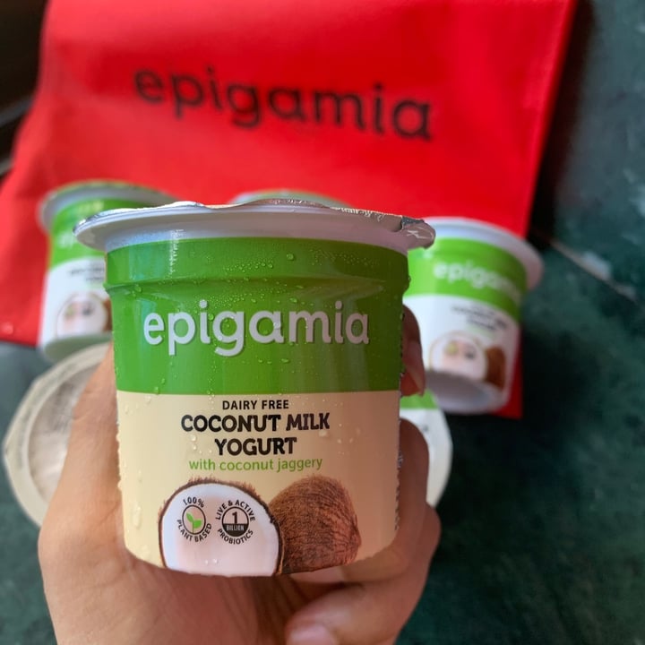 review photo of Epigamia Coconut milk yogurt with coconut jaggery shared by @mitsubishi13 on 21 Jun 2020 - review