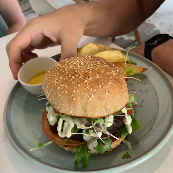 photo of Blended Health Cafe & Catering The Classic Burger shared by @peppadew on  04 Apr 2021 - review