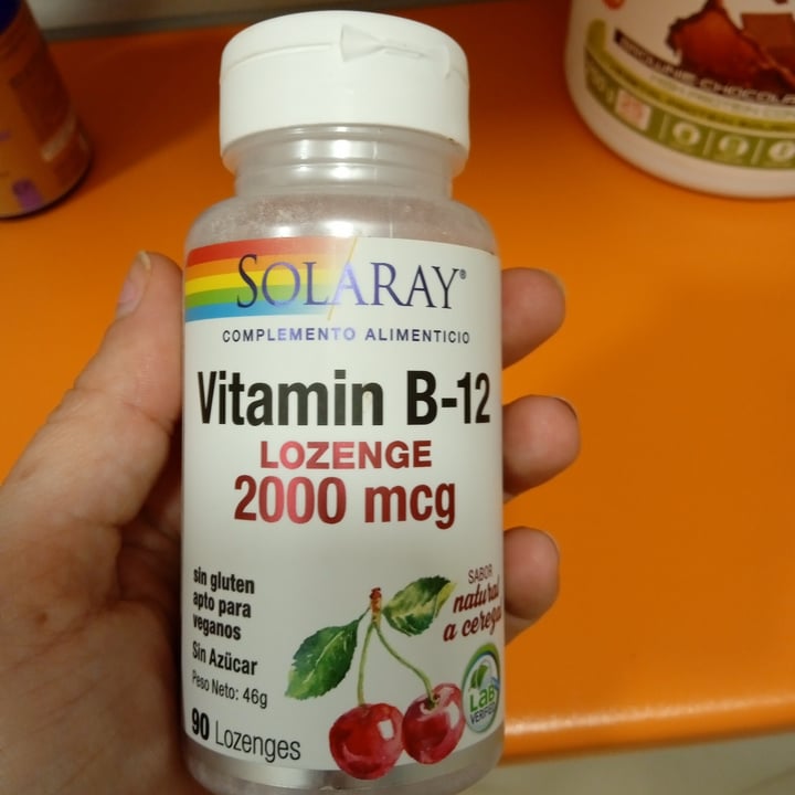 photo of Solaray Vitamina B12 sabor cereza shared by @saradg88 on  16 May 2022 - review