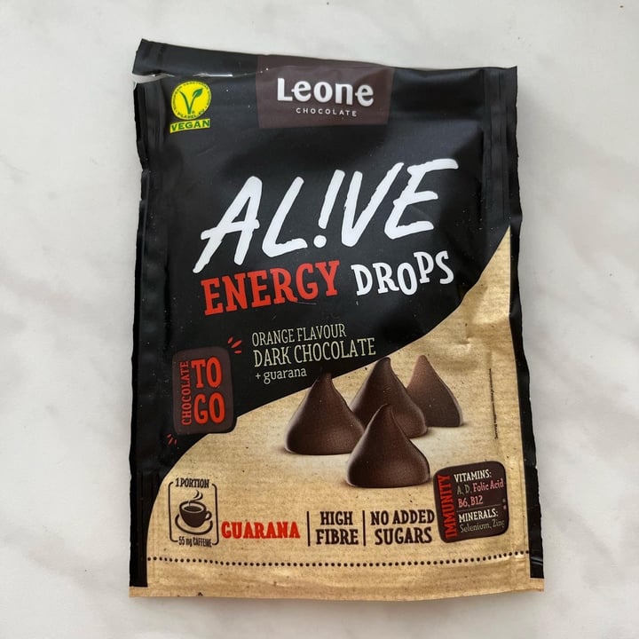 photo of Leone Alive Energy Drops Orange Dark Chocolate shared by @lori135 on  31 Aug 2022 - review