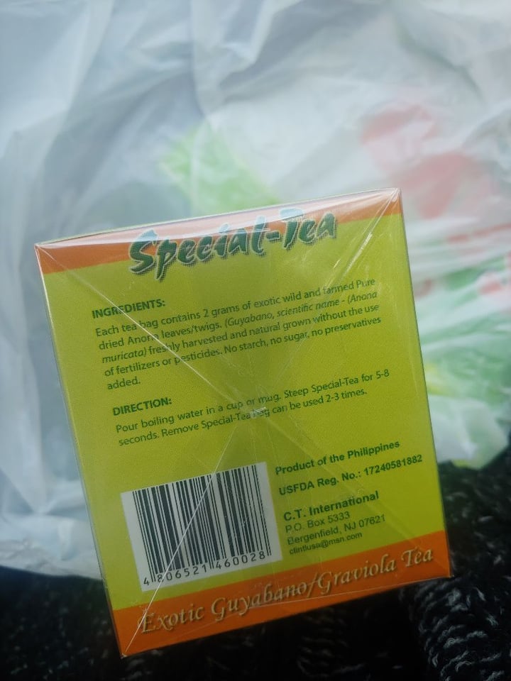 photo of Special Tea Soursop Tea shared by @vecanter on  30 Apr 2019 - review